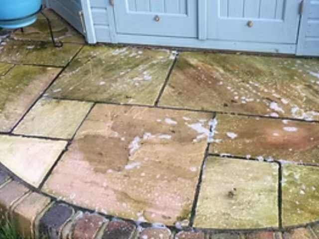 Patio Before Cleaning